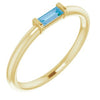 14K Yellow Swiss Blue Topaz Stackable Ring-Siddiqui Jewelers