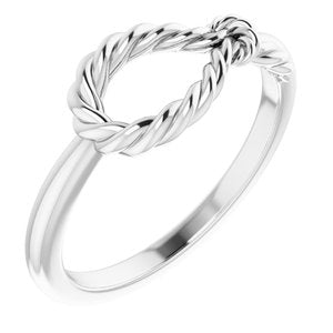 Sterling Silver Rope Knot Ring - Siddiqui Jewelers