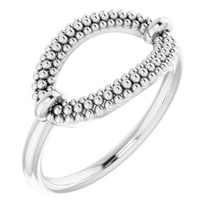 Sterling Silver Beaded Ring - Siddiqui Jewelers