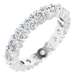 14K White 1 3/4 CTW Diamond Eternity Band Size 5.5 - Siddiqui Jewelers