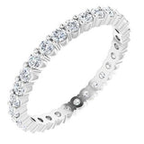 Platinum 1/2 CTW Diamond Eternity Band Size 6-Siddiqui Jewelers