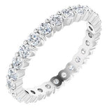 Platinum 7/8 CTW Diamond Eternity Band Size 7-Siddiqui Jewelers