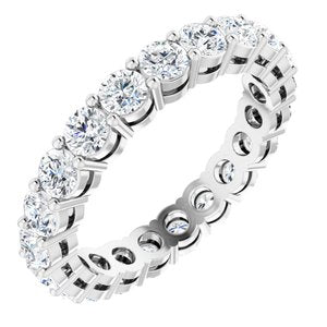 Platinum 2 1/8 CTW Natural Diamond Eternity Band Size 6.5-Siddiqui Jewelers