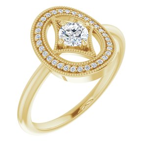 14K Yellow 1/3 CTW Diamond Ring -Siddiqui Jewelers