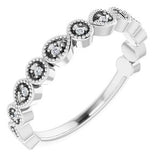 14K White .07 CTW Diamond Anniversary Band - Siddiqui Jewelers