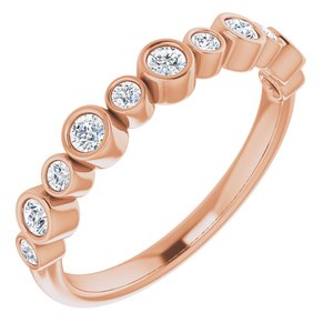 14K Rose 1/3 CTW Diamond Ring - Siddiqui Jewelers