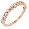 14K Rose 1/6 CTW Diamond Anniversary Band-Siddiqui Jewelers