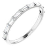 14K White 3/8 CTW Diamond Straight Baguette Anniversary Band - Siddiqui Jewelers