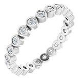 14K White 1/3 CTW Diamond Eternity Band Size 6 - Siddiqui Jewelers