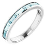 14K White Sky Blue Topaz Ring - Siddiqui Jewelers