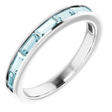 14K White Sky Blue Topaz Ring - Siddiqui Jewelers