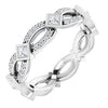 14K White 5/8 CTW Diamond Square Eternity Band - Siddiqui Jewelers