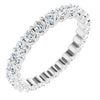 Platinum 7/8 CTW Diamond Eternity Band-Siddiqui Jewelers