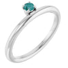 Sterling Silver Imitation Alexandrite Stackable Ring Siddiqui Jewelers