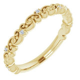 14K Yellow .04 CTW Diamond Anniversary Band - Siddiqui Jewelers