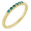 14K Yellow Natural Alexandrite Stackable Ring  Siddiqui Jewelers