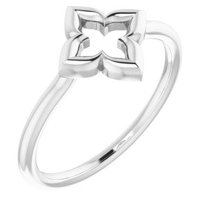 Sterling Silver Clover Ring - Siddiqui Jewelers