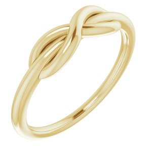 14K Yellow Infinity-Style Ring - Siddiqui Jewelers