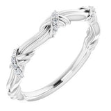 Platinum .06 CTW Diamond Anniversary Band - Siddiqui Jewelers