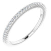 14K White 1/8 CTW Diamond French-Set Anniversary Band - Siddiqui Jewelers