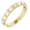 14K Yellow 5/8 CTW Diamond Straight Baguette Anniversary Band - Siddiqui Jewelers