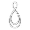 14K White 15.3x7.3 mm Infinity-Inspired Pendant-Siddiqui Jewelers
