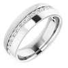 14K White 3/8 CTW Black Diamond Band - Siddiqui Jewelers