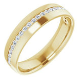 14K Yellow 3/8 CTW Diamond Band - Siddiqui Jewelers