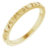 14K Yellow 2 mm Geometric Band Size 7 - Siddiqui Jewelers
