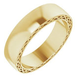 14K Yellow 6 mm Infinity-Inspired Band Size 10.5 - Siddiqui Jewelers