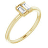 14K Yellow 1/4 CTW Diamond Two-Stone Ring - Siddiqui Jewelers