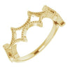 14K Yellow Stackable Geometric Ring - Siddiqui Jewelers