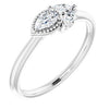 14K White 1/4 CTW Diamond Ring - Siddiqui Jewelers