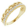 14K Yellow 1/4 CTW Diamond Infinity-Inspired Stackable Ring - Siddiqui Jewelers