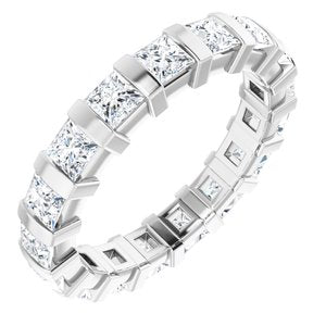 14K White 1 7/8 CTW Diamond Eternity Band -Siddiqui Jewelers
