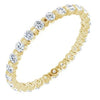 14K Yellow 3/4 CTW Diamond Eternity Band -Siddiqui Jewelers