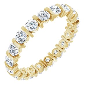 14K Yellow 1 3/4 Diamond Eternity Band -Siddiqui Jewelers