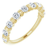 14K Yellow 9/10 CTW Diamond Anniversary Band -Siddiqui Jewelers