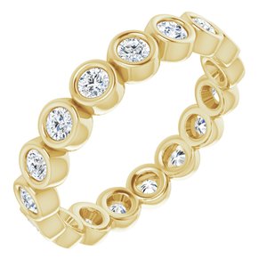 14K Yellow 1 CTW Diamond Eternity Band-Siddiqui Jewelers