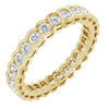 14K Yellow 7/8 CTW Diamond Eternity Band  -Siddiqui Jewelers