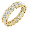 14K Yellow 2 CTW Diamond Eternity Band  -Siddiqui Jewelers