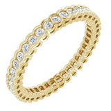 14K Yellow 1/2 CTW Diamond Eternity Band -Siddiqui Jewelers