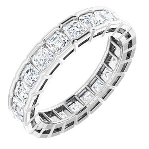 14K White 3 1/3 CTW Diamond Eternity Band -Siddiqui Jewelers