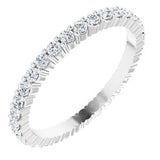 14K White 5/8 CTW Diamond Eternity Band Size 7-Siddiqui Jewelers