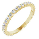 14K Yellow 5/8 CTW Natural Diamond Eternity Band Size 7-Siddiqui Jewelers