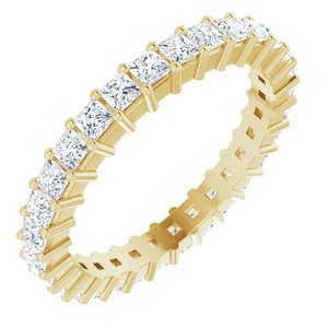 14K Yellow 1 1/2 CTW Diamond Eternity Band Size 7 - Siddiqui Jewelers