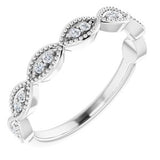 Platinum 1/8 CTW Diamond Anniversary Band - Siddiqui Jewelers