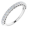 14K White 1/2CTW Diamond Anniversary Band - Siddiqui Jewelers