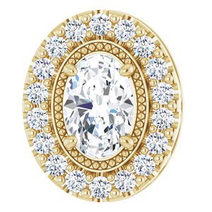 14K Yellow 5/8 CTW Diamond Pendant - Siddiqui Jewelers