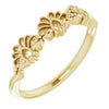 14K Yellow Vintage-Inspired Stackable Ring - Siddiqui Jewelers